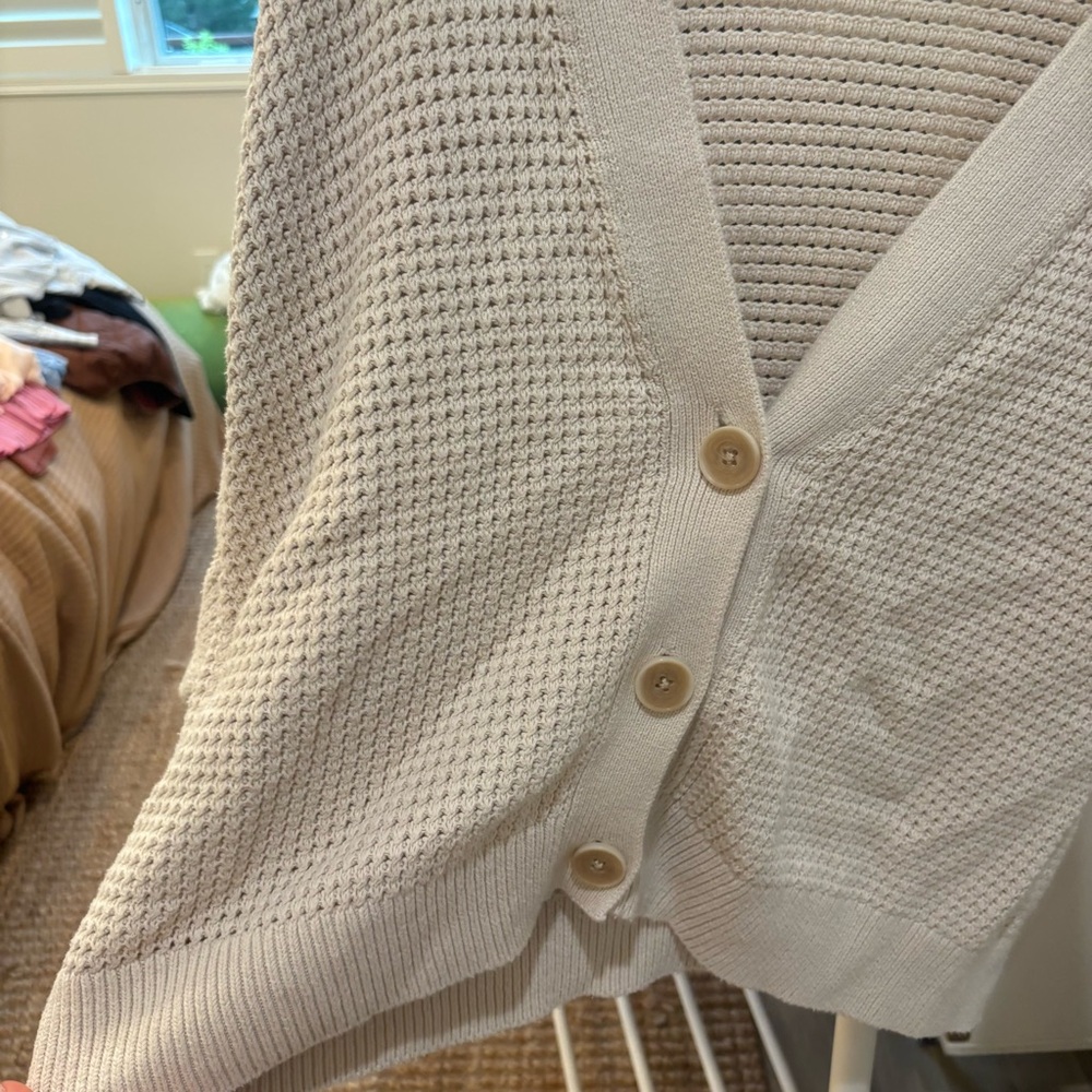 Banana Republic WAFFLE-STITCH CARDIGAN - Picture 5 of 7